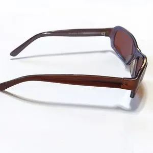 Boz Unisex Sunglasses Brown Frames With Dark Lens BOZ Visionary Sunglasses - Modern, Stylish, UV400 Protection  main image 3